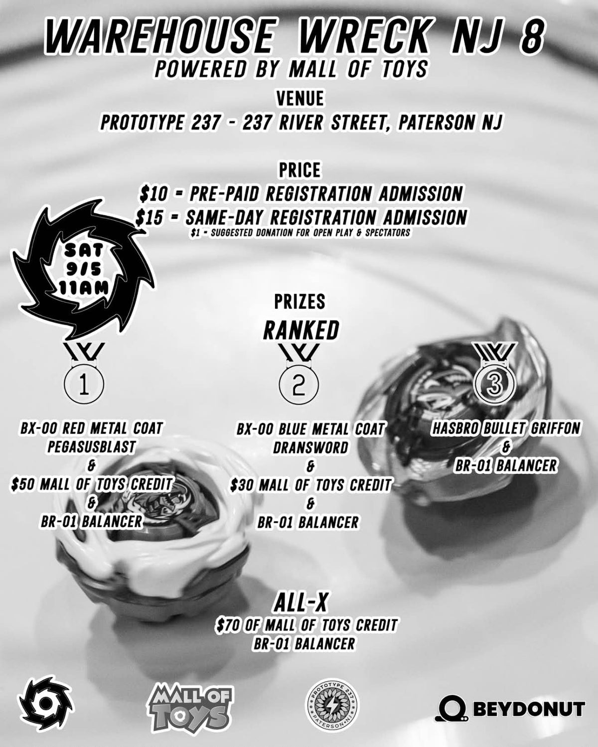 Sponsored Tournament - Warehouse Wreck 9/5/2026 11AM