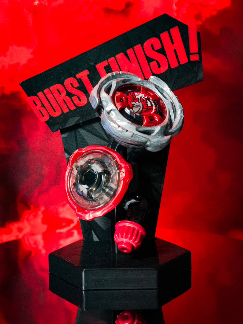 BEYDONUT™ DS-01 BURST FINISH! Beystand — Display Stand for Beyblade X