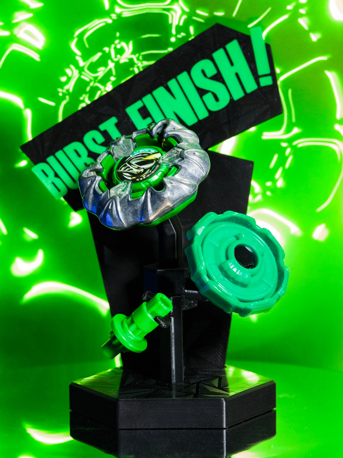 BEYDONUT™ DS-01 BURST FINISH! Beystand — Display Stand for Beyblade X