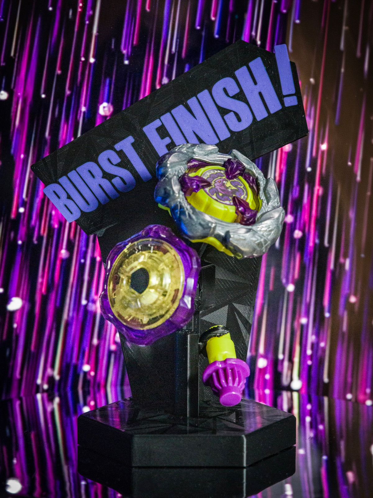 BEYDONUT™ DS-01 BURST FINISH! Beystand — Display Stand for Beyblade X