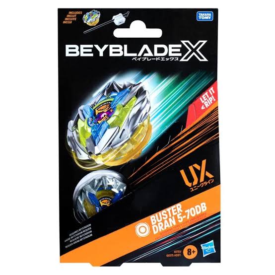 Beyblade X Buster Dran 5-70DB UX Starter Pack Top and Launcher Set Hasbro