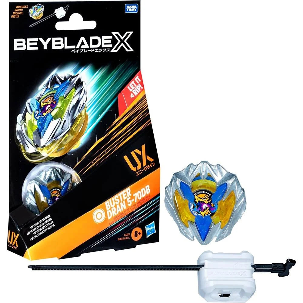 Beyblade X Buster Dran 5-70DB UX Starter Pack Top and Launcher Set Hasbro